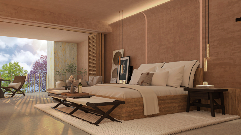 Waldorf Astoria San Miguel de Allende - rendering of a guest room.